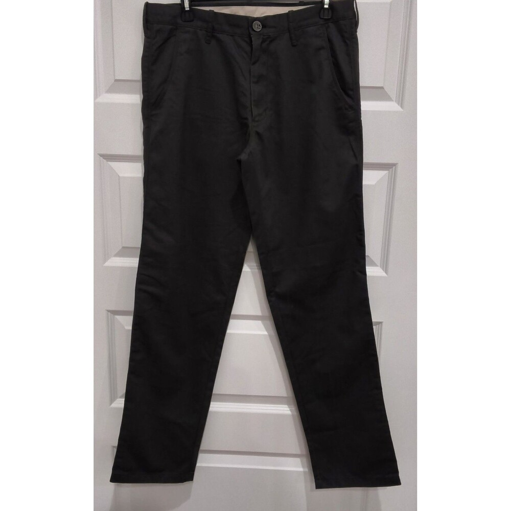 Life Khaki by Haggar Pants Mens 32x32 Slim Straight Chino Dark Grey NWT